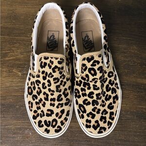 Vans Animal Print Slip-On Shoes